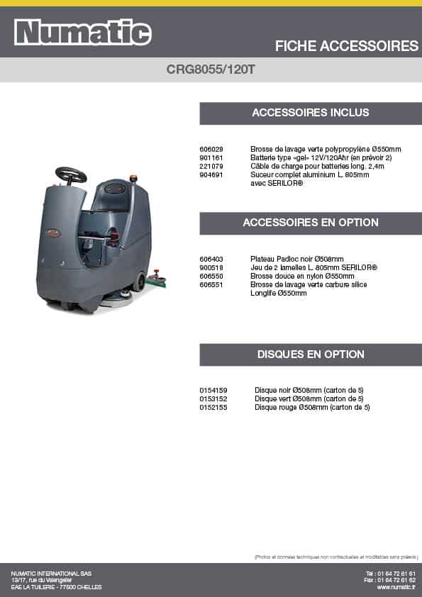 Fiche Accessoires - CRG8055 - 120T