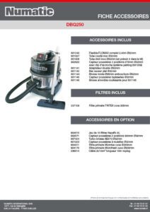Fiche Accessoires - DBQ250