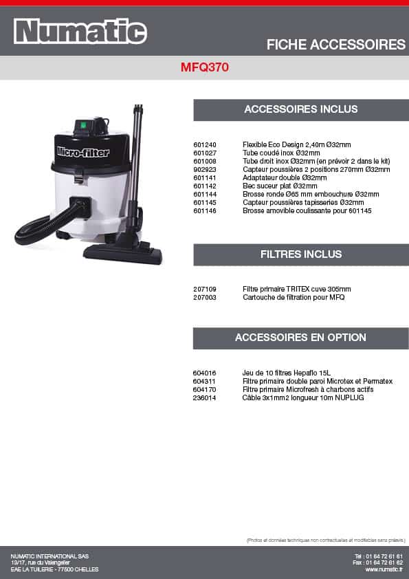 Aspirateur Numatic HZ390S-2 - Classe H Filtration Absolue - Occasion Impeccable