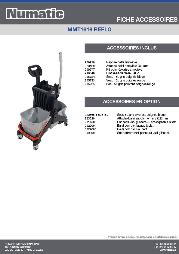 Fiche Accessoires - MMT1616 REFLO