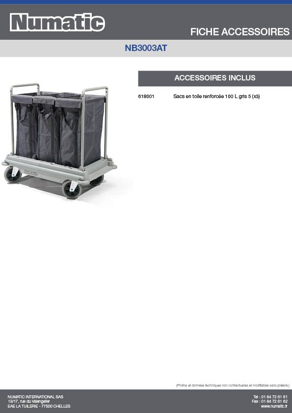Fiche Accessoires - NB3003AT