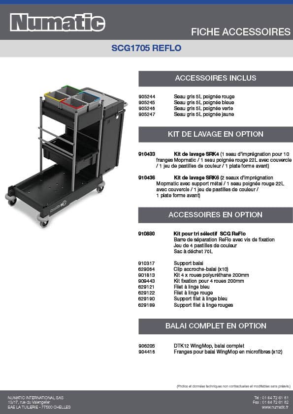 Fiche Accessoires - SCG1705 REFLO