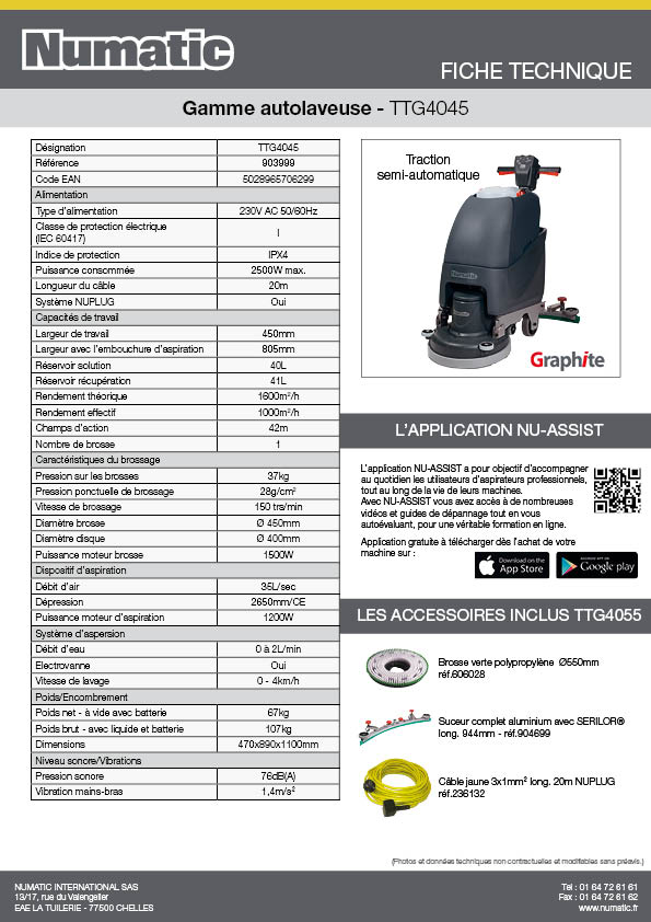 Fiche technique - TTG4045 - 903999