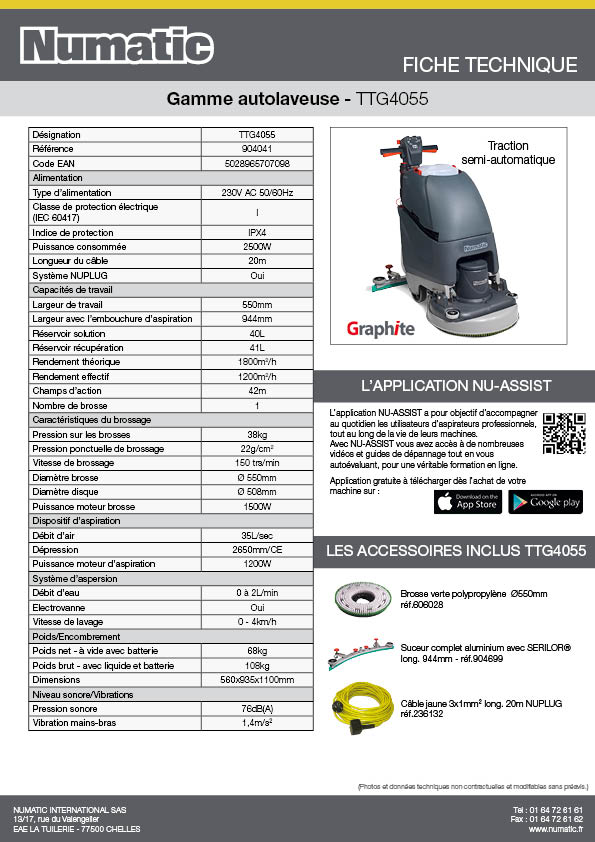 Fiche technique - TTG4055 - 904041