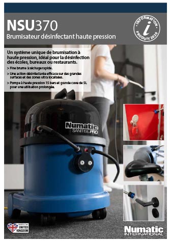 brochure-presentation-nsu370-numatic Brochure de présentation brumisateur désinfectant haute pression NSU370 Numatic