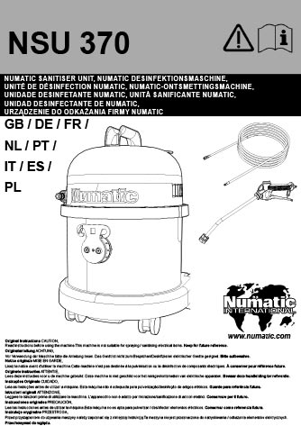 notice-utilisation-nsu370-numatic Notice d'utilisation brumisateur désinfectant haute pression NSU370 Numatic