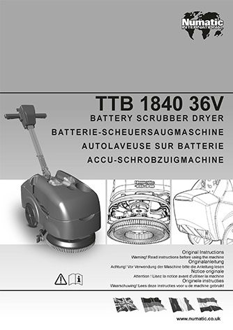 notice utilisation ttb1840nx numatic