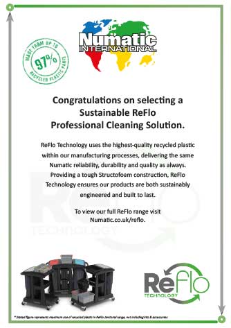 Certificat technologie ReFlo Numatic