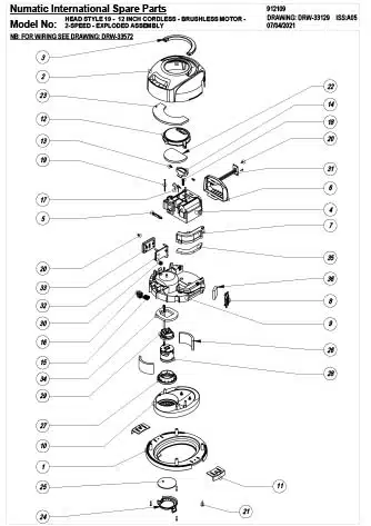 vue eclatee nbv190nx numatic